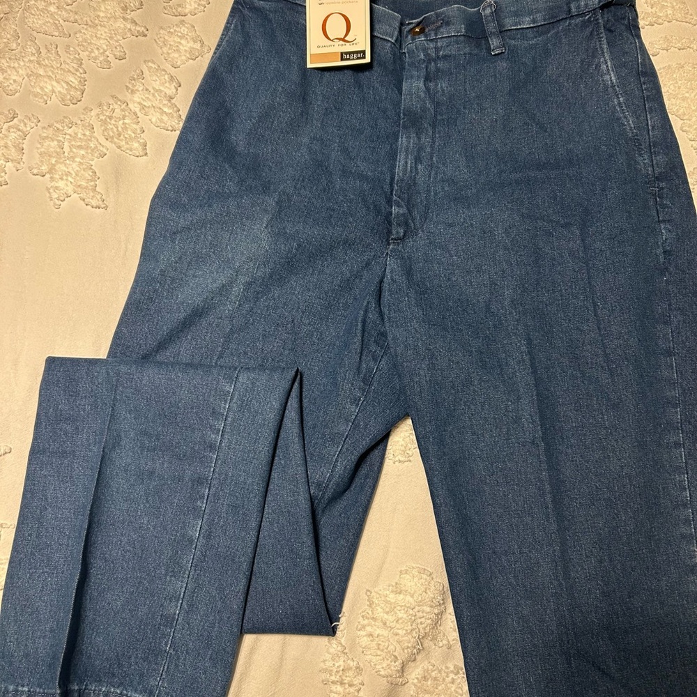 Haggar Relaxed Fit Denim Jeans - NWT, Size 34W X 32L